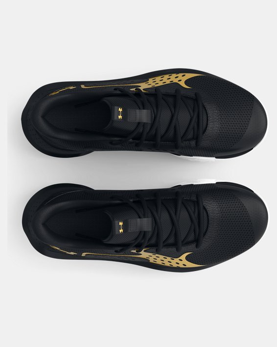 Unisex UA Jet '23 Basketball Shoes, Black, pdpMainDesktop image number 2